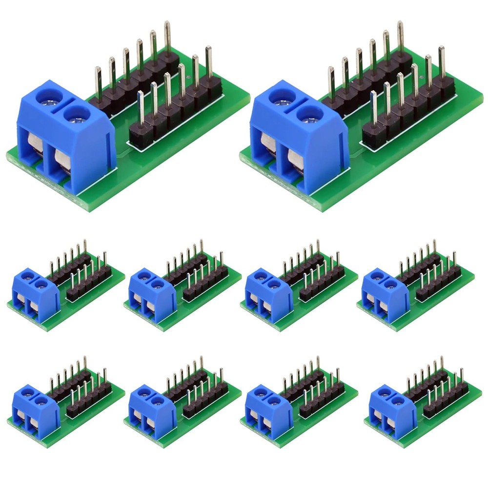 10PCS 2×6 Position Terminal Block Distribution Module,2-Pin Screw Terminal to…