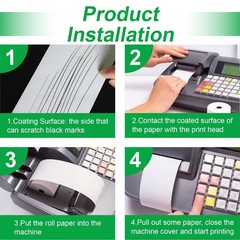 Thermal Paper Rolls 2.25 X 50 Ft, 5 Rolls Credit Card Paper Thermal 2 1/4&Prime; X 50&prime;