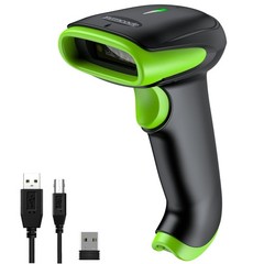 Wireless Bluetooth Barcode Scanner – 2D 1D QR Code Reader, USB & 2.4G Connection