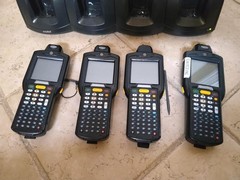 (4) Zebra Symbol Motorola MC32N0-RL4HCHEIA Mobile Barcode Scanner MC3200 Charger