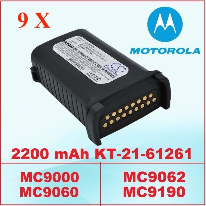 9 x Motorola Symbol MC9090 MC9190 Replacement Battery 21-65587-01 & 21-65587-02