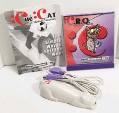 CueCat Barcode Reader Via PS/2 Keyboard Port Complete Original Sealed Packaging.