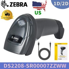 Zebra DS2208-SR00007ZZWW 1D/2D Imager Handheld Barcode Scanner W/ USB Cable USA
