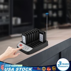Restaurant Wireless Paging Queuing Calling System,10 Call Coaster Pagers Guest