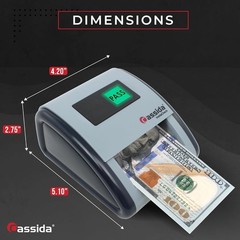 Counterfeit Detector Compatible with US Bills Infrared Magnetic UV Small Compact