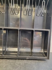 (3) Cash Register Drawer Tray Insert, Metal Holder 5 Bill