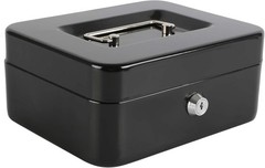 Durable Medium Cash Box with Key Lock and Removable Tray – Perfect for Home Use