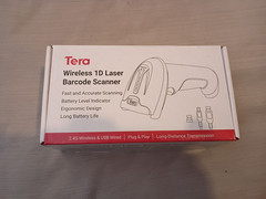 Tera 5100 Wireless 1D Laser Barcode Scanner with Battery Level Indicator NEW