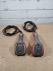 Two – Honeywell 4800I Bar Code Scanners w/ USB Cable 4800ISF051CE 4800ISR051E