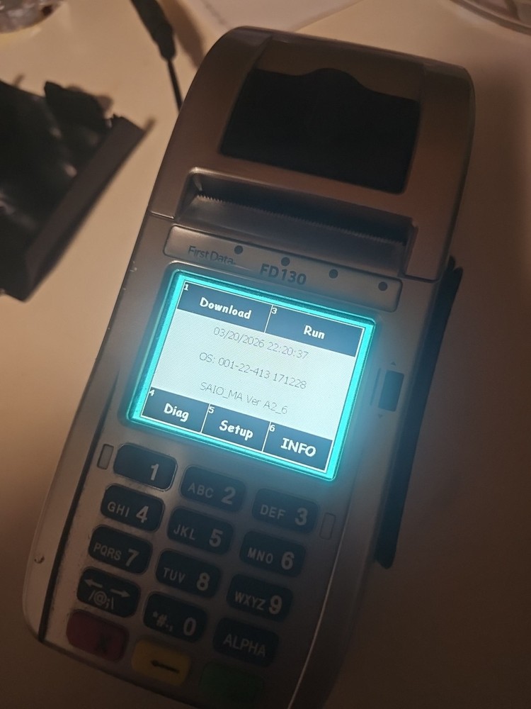 First Data FD130DUO Credit Card Machine