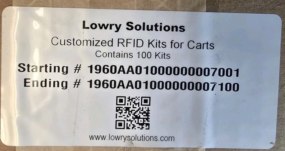 100X RFID Tags Confidex Carrier Tough II Cart Equiptment Asset ID Tracking
