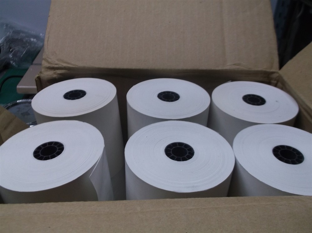 3 1/8&Prime; x 273&prime; FT EXTRA LARGE THERMAL PAPER ROLLS 12 ROLL