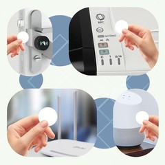 High-Quality 30pcs NTAG215 NFC Coins – Waterproof Stickers for Android Devices