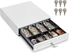 13&Prime; Cash Register Drawer for Point of Sale (POS) System with 4 Bill 5 Coin Cash