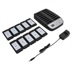 Wireless Restaurant Pager System with 10 Beepers and Long Range Signal