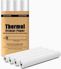 4 Rolls Thermal Paper 8.5×11 Inch For Portable Printer D810 M834 MT610 Pro