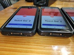 ✅USED✅ Lot of 4 Toast Go 2 Handheld POS TG200 with DTC200 Charging Dock – Read!