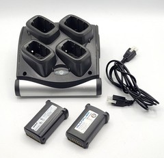Symbol SAC9000-4000R Battery Charger & 2 Batteries Fits MC92N0 MC9190 MC9090