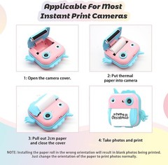 9 Rolls Colorful Thermal Printer Paper – Compatible with Mini Printers, Durable