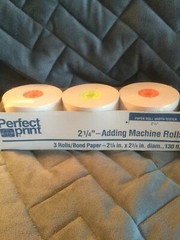 PERFECT PRINT 2 1/2&Prime; – ADDING MACHINE ROLLS 3 ROLLS (2 1/2&Prime; X 2 3/3&Prime; DIAM, 130FT