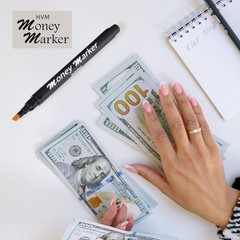 Lightweight Counterfeit Detector Pens – 30 Count Money Marker with Chisel Tip