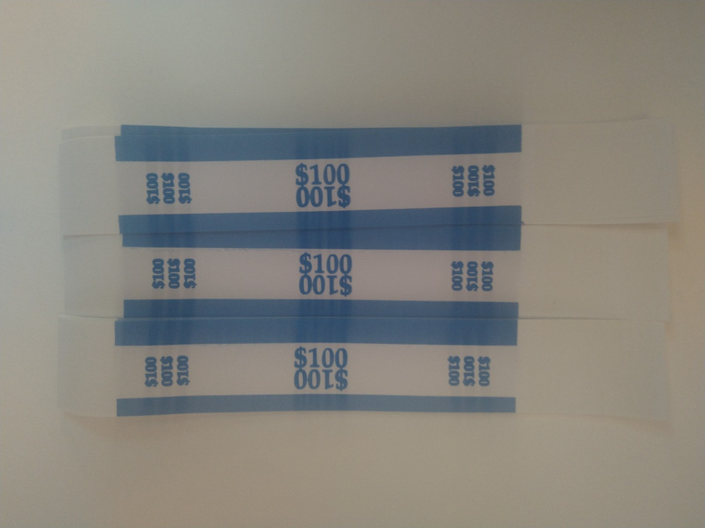 50 Currency Straps money bands blue $ 100 for $ 1