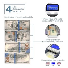 AccuBANKER D585 Multi-Scanix Counterfeit Currency Detector, Multi-Orientation…