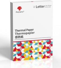 8.5&Prime; x 11&Prime; Thermal Printer Paper – 100 Sheets, NO-BPA & Fade Resistant