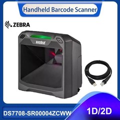 Zebra Symbol DS7708-SR00004ZCWW 2D Imager Desktop Barcode Scanner with USB Cable