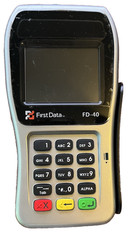 First Data FD-40 PIN Pad POS Payment Terminal – Untested Powers On