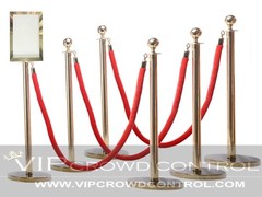 Rope Stanchions, Rope Barriers, Rope Stands, Combo Set, VIP CROWD CONTROL