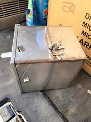 NEW Heavy Duty POS Cash COLLECTOR Stainless Steel BOX DOUBLE LOCKING ( C08)