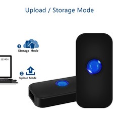 Mini Bluetooth 2D Barcode Scanner Portable 1D QR Image PDF417 Barcode Scanner