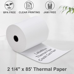 1/4&Prime; Thermal Paper Tape 85&prime; Receipt Rolls 10 Count