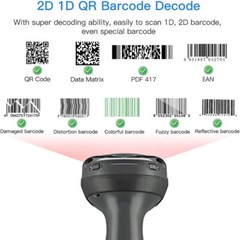 Zebra DS46 Barcode Scanner Handheld Reader Imager USB DS4608-SR00007ZZWW