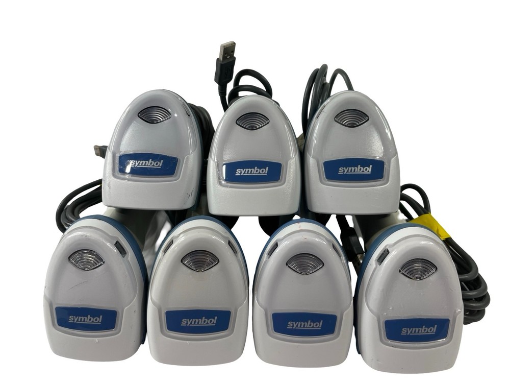Lot of 7 Zebra DS4308-HC 2D Barcode Scanners DS4308-HC0000BDZZWW – Works