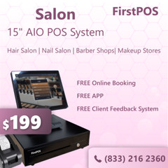 15 » Touchscreen POS Cash Register Till System Salon Makeup Stores Beauty & Spa
