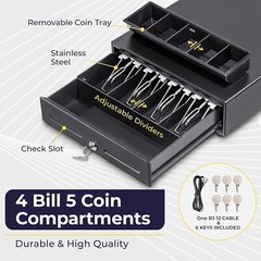 13&Prime; Electronic Cash Register Drawer – Secure POS System for Small Businesses