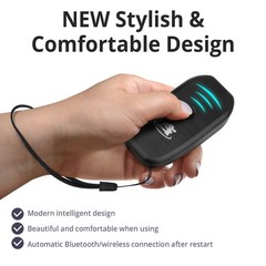 ScanAvenger Portable Mini-Wireless Bluetooth Barcode Scanner: Hand Black